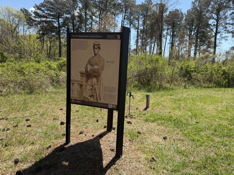 The 5th Massachusetts Colored Cavalry Marker. Click for full size. The 5th Massachusetts Colored Cavalry Marker image. Click for full size.