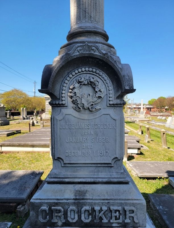 James F. Crocker obelisk inscription image. Click for full size.