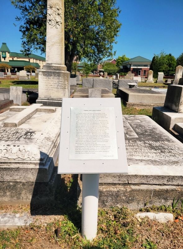 Captain John Julius Guthrie Marker. Click for full size. Captain John Julius Guthrie Marker image. Click for full size.