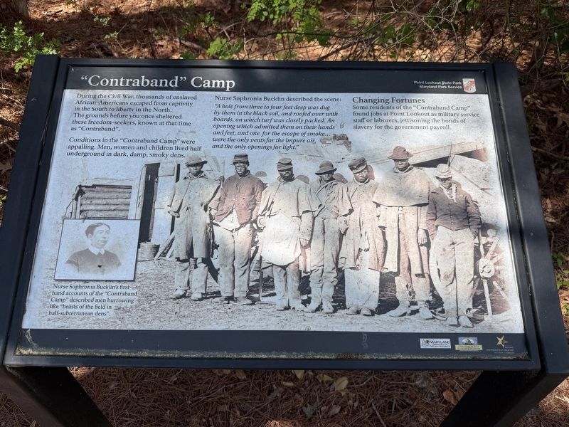 "Contraband" Camp Marker image. Click for full size.