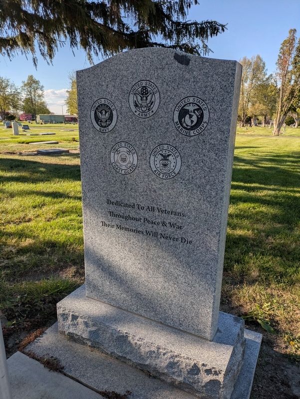 Iraq and Afghanistan Veterans Memorial Marker, Side Two image. Click for full size.