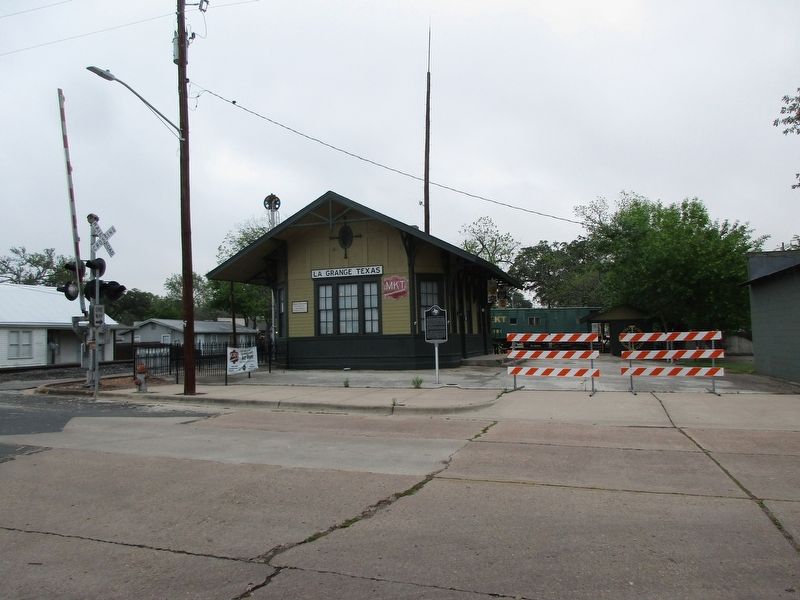 La Grange M-K-T ("Katy") Depot and marker. Click for full size. La Grange M-K-T ("Katy") Depot and marker image. Click for full size.