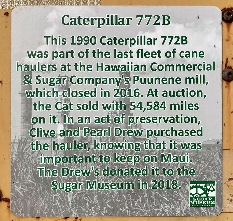 Caterpillar 772B Marker image. Click for full size.