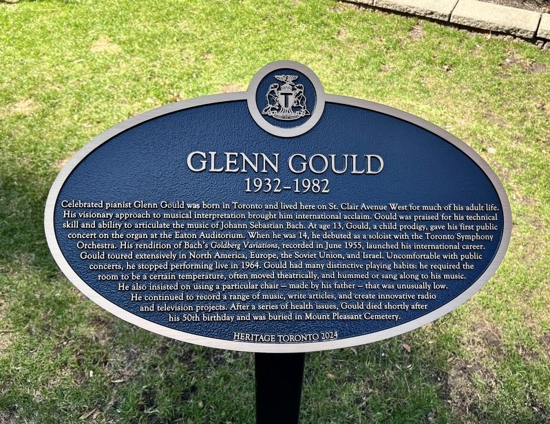 Glenn Gould Marker image. Click for full size.