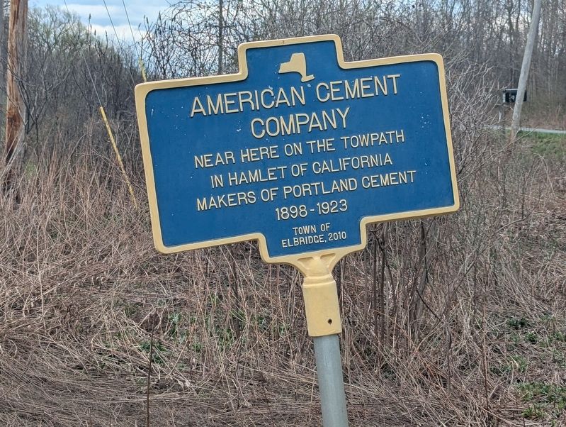American Cement Company Marker image. Click for full size.