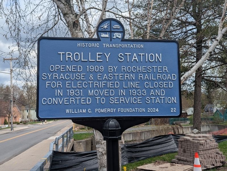 Trolley Station Marker image. Click for full size.