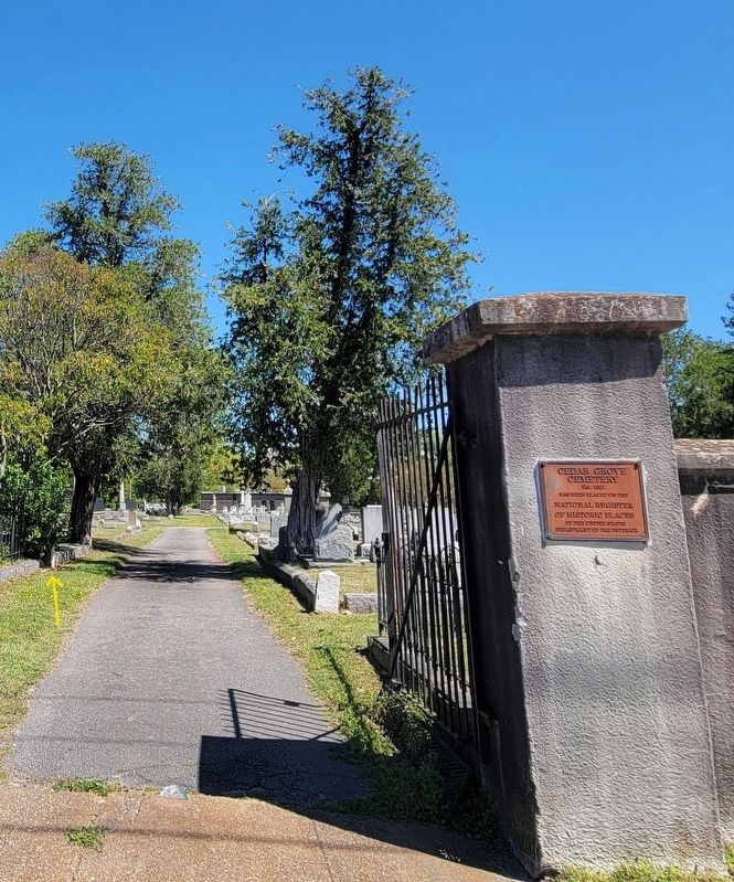 Cedar Grove Cemetery Marker image. Click for full size.