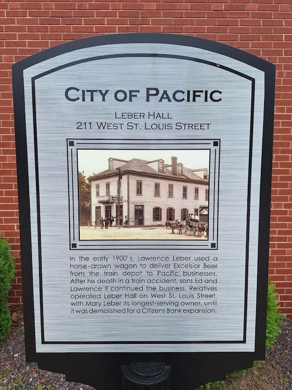 Leber Hall Marker image. Click for full size.