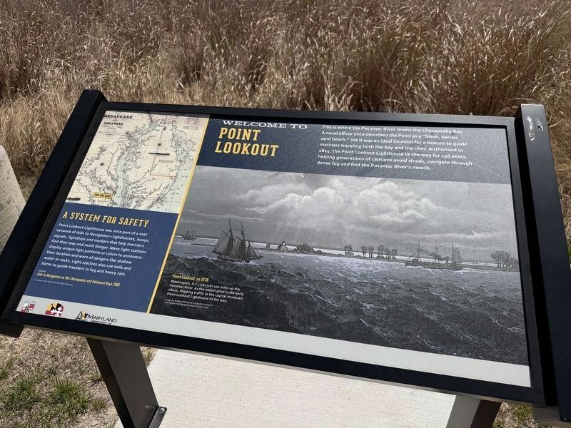 Welcome to Point Lookout Marker image. Click for full size.