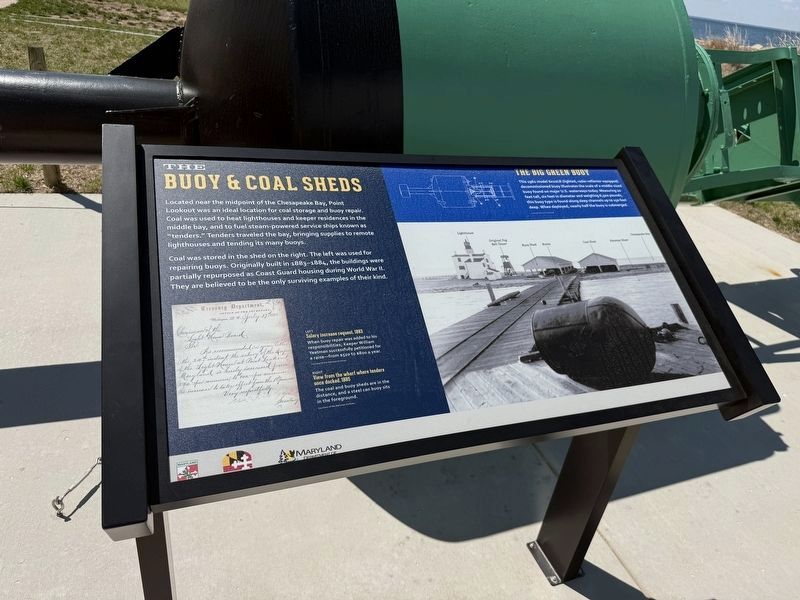 The Buoy & Coal Sheds Marker image. Click for full size.