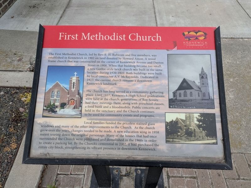 First Methodist Church Marker image. Click for full size.