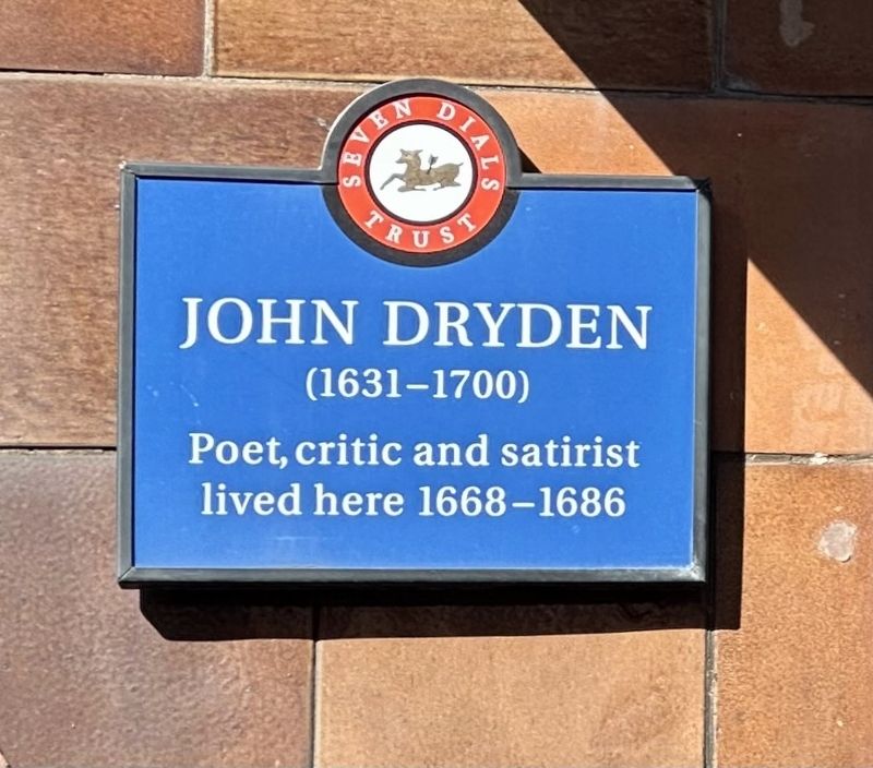 John Dryden Marker. Click for full size. John Dryden Marker image. Click for full size.