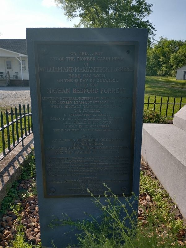 Birthplace of Nathan Bedford Forest Marker. Click for full size. Birthplace of Nathan Bedford Forest Marker image. Click for full size.