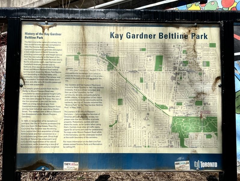 Kay Gardner Beltline Park Marker image. Click for full size.