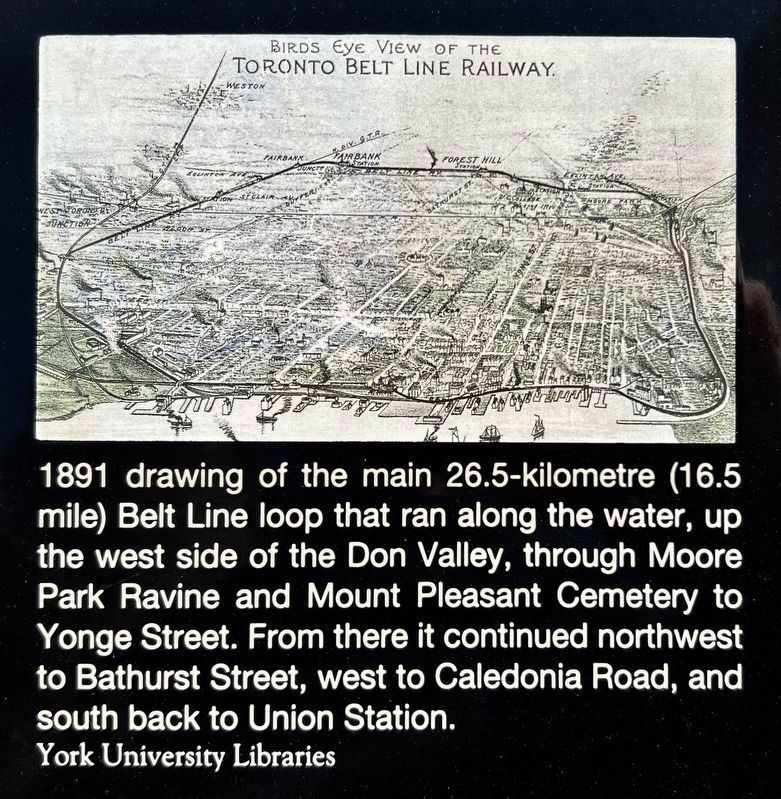 Yonge Station marker photos and caption detail (right) image. Click for full size.