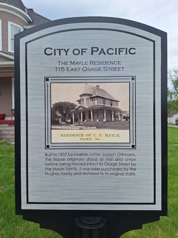 The Mayle Residence Marker image. Click for full size.
