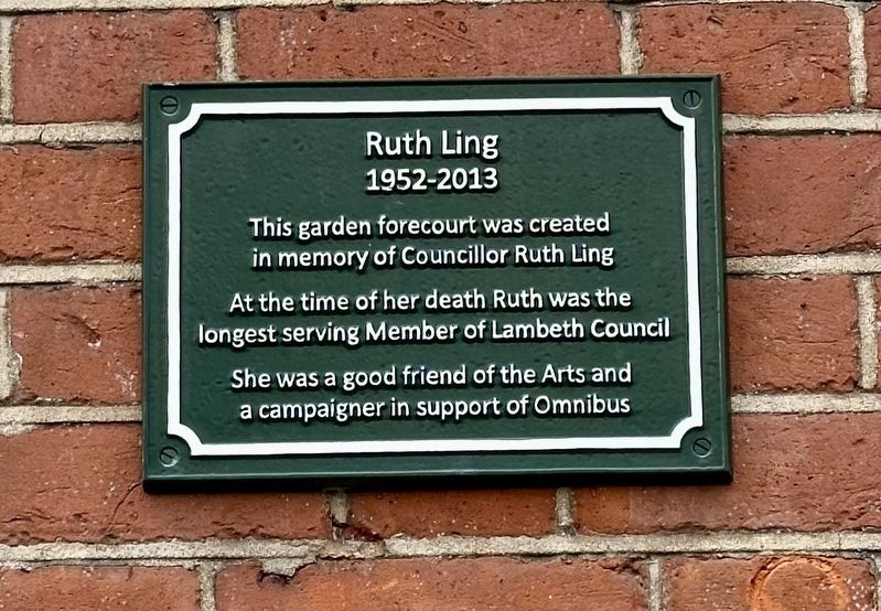 Ruth Ling Marker. Click for full size. Ruth Ling Marker image. Click for full size.