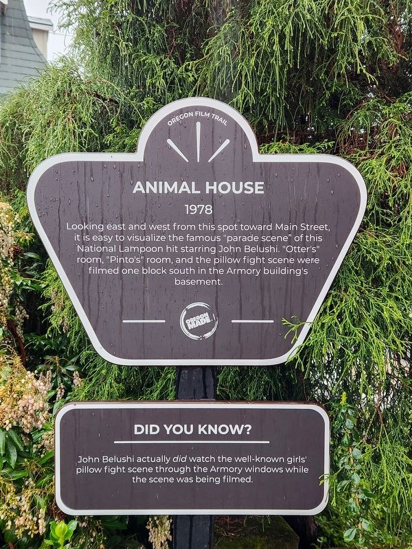 Animal House Marker. Click for full size. Animal House Marker image. Click for full size.
