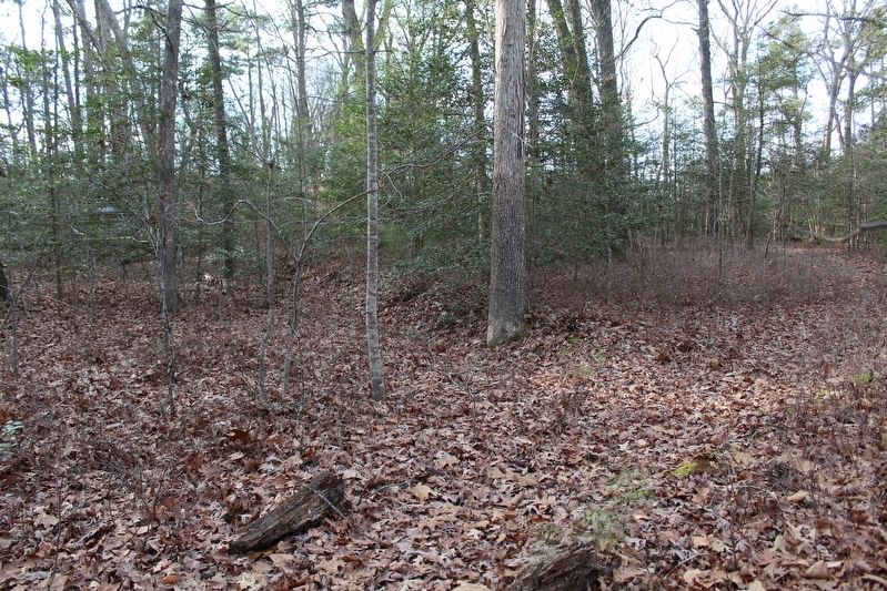 Trace of the Confederate Line. Click for full size. Trace of the Confederate Line image. Click for full size.