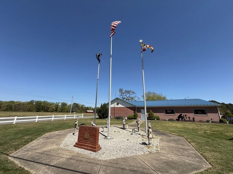 Veterans Memorial in front of the American Legion post image. Click for full size.