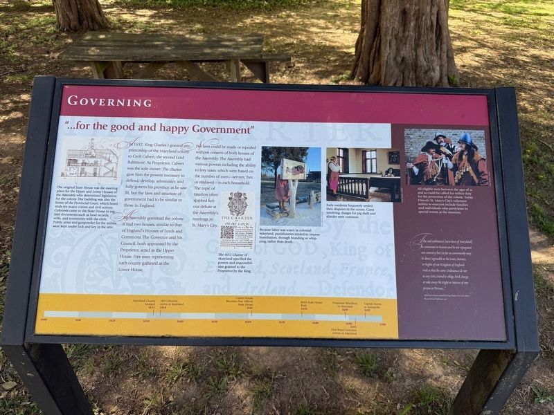 "�for the good and happy Government" Marker image. Click for full size.
