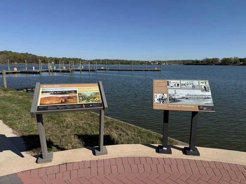 Breton Bay and Fun on the Waterfront Markers image. Click for full size.