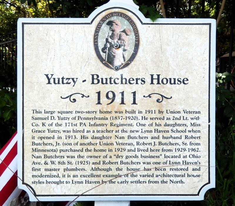 Yutzy-Butchers House Marker. Click for full size. Yutzy-Butchers House Marker image. Click for full size.