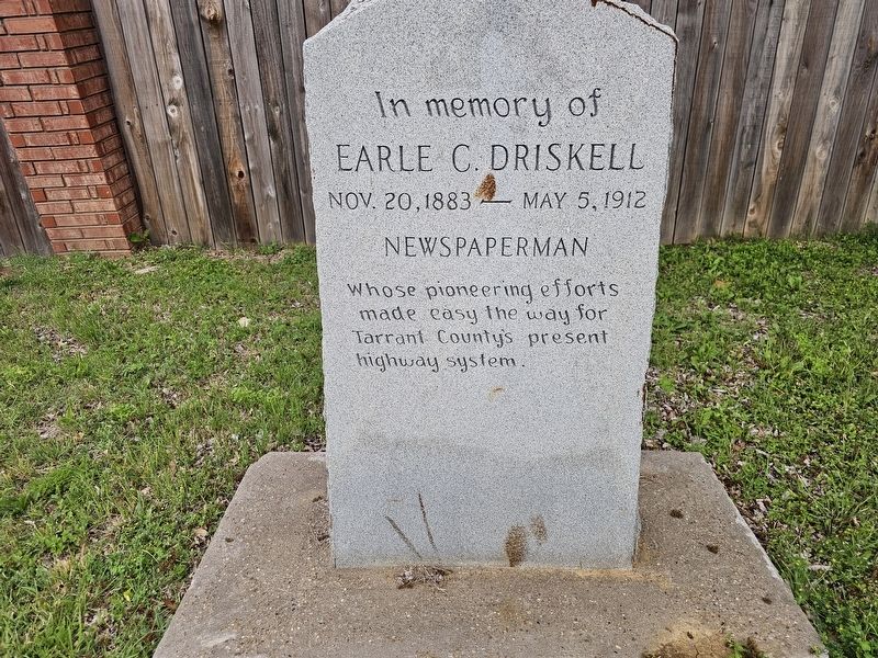 Earle C. Driskell Marker. Click for full size. Earle C. Driskell Marker image. Click for full size.