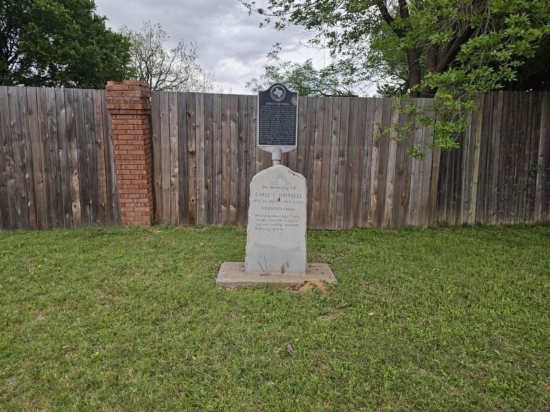 Earle C. Driskell Marker. Click for full size. Earle C. Driskell Marker image. Click for full size.