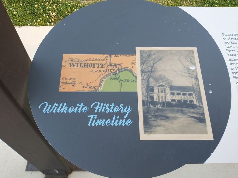 Wilhoite History Timeline Marker image. Click for full size.