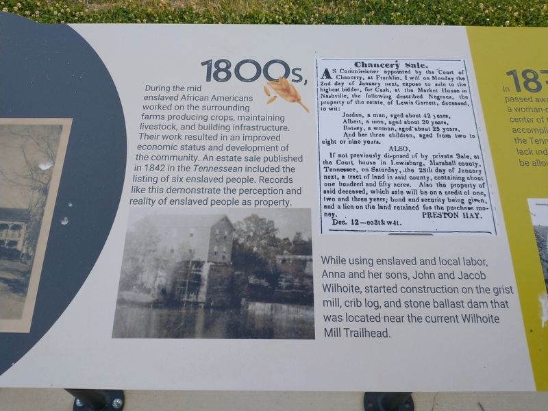Wilhoite History Timeline Marker image. Click for full size.