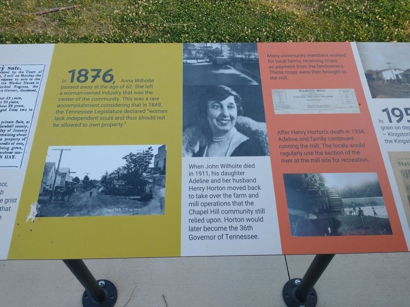 Wilhoite History Timeline Marker image. Click for full size.