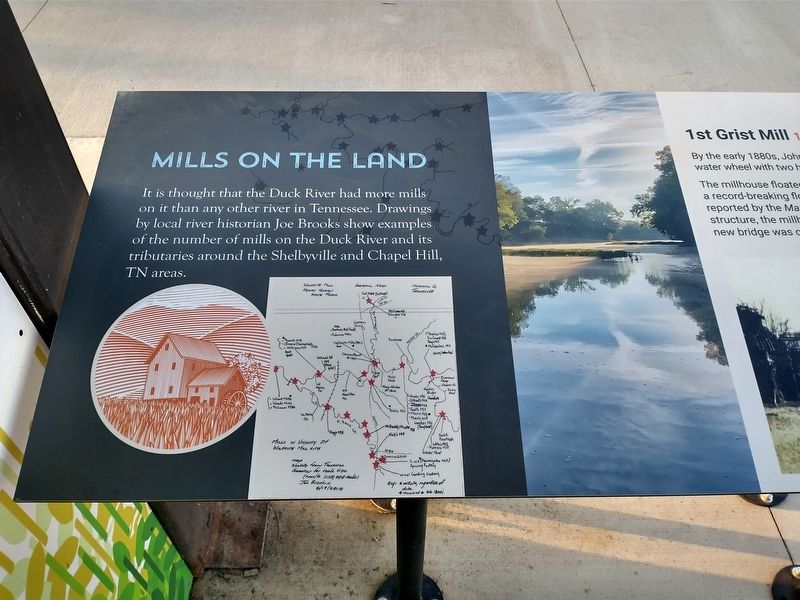 Mills on the Land Marker. Click for full size. Mills on the Land Marker image. Click for full size.