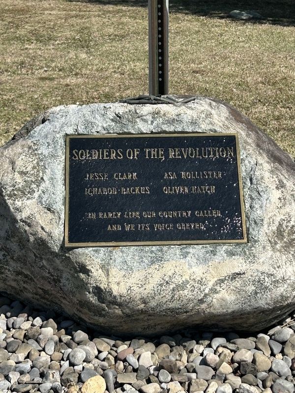Revolutionary Veterans Memorial Below East Hill Cemetery Marker. Click for full size. Revolutionary Veterans Memorial Below East Hill Cemetery Marker image. Click for full size.