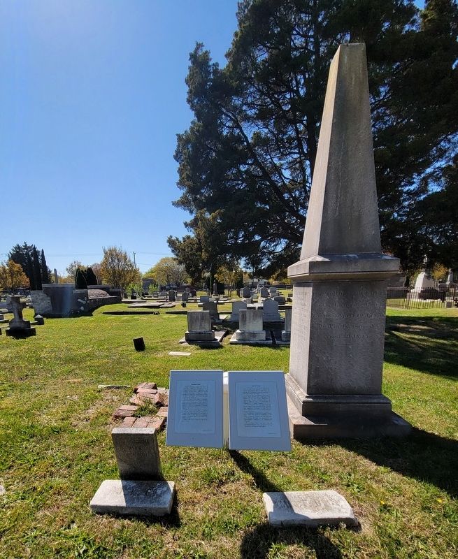 Mordecai Cooke Marker and obelisk image. Click for full size.