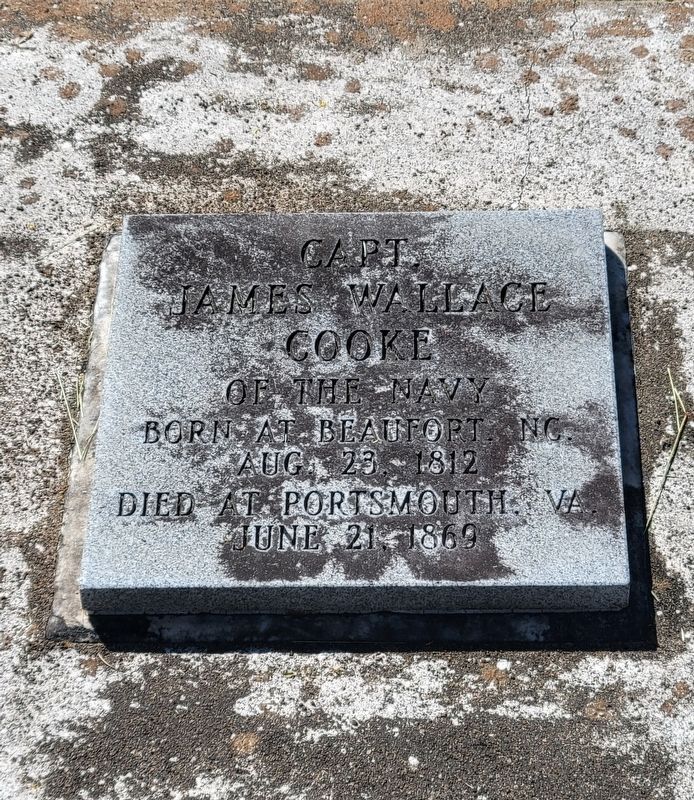Commodore Cooke's grave. Click for full size. Commodore Cooke's grave image. Click for full size.