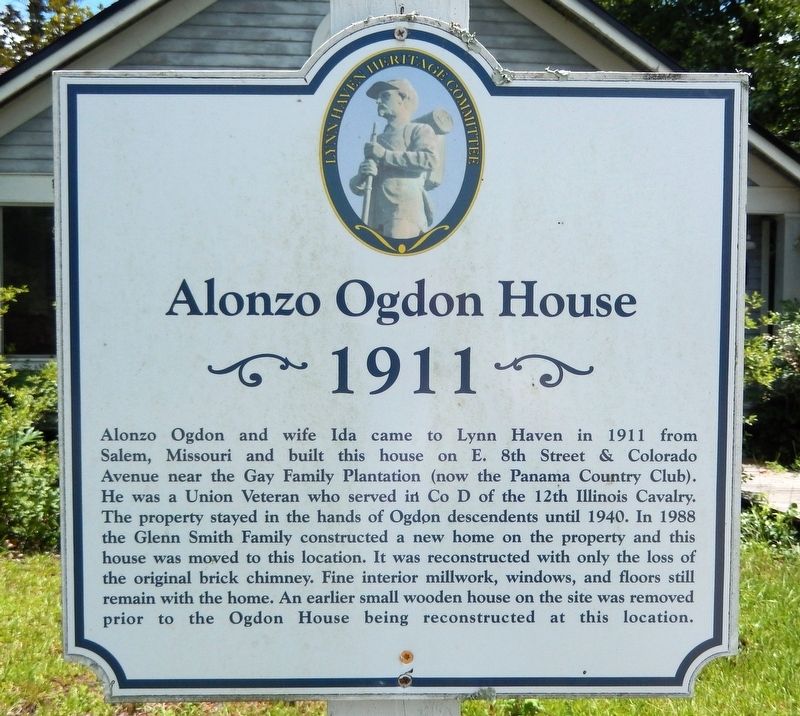 Alonzo Ogdon House Marker. Click for full size. Alonzo Ogdon House Marker image. Click for full size.