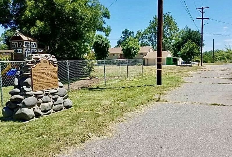 First Seat of Tehama County Government Marker image. Click for full size.