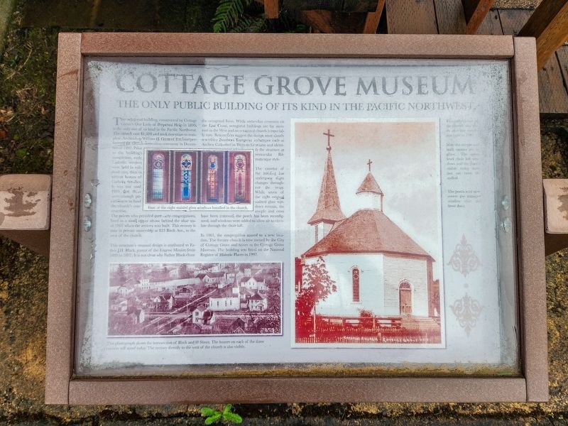 Cottage Grove Museum Marker. Click for full size. Cottage Grove Museum Marker image. Click for full size.