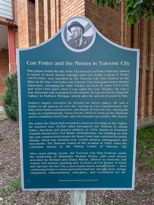 Con Foster and the Movies in Traverse City Marker image. Click for full size.