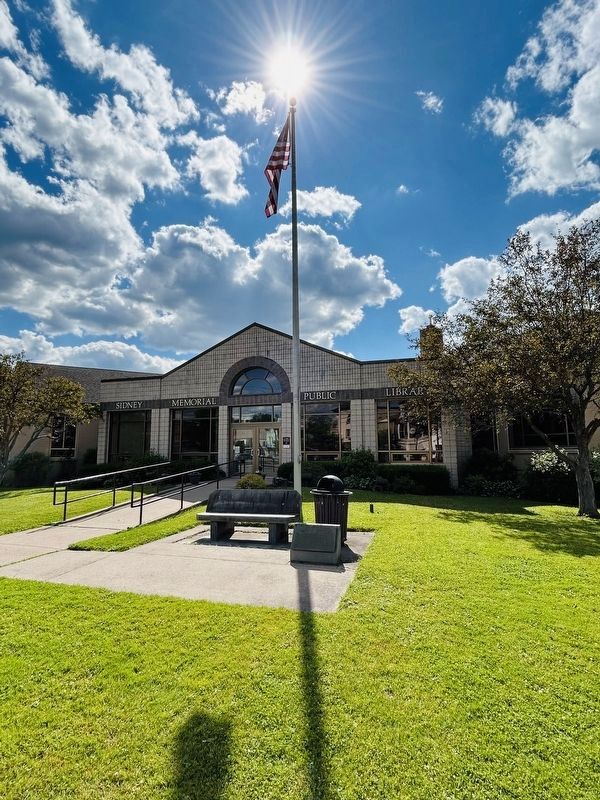 Sidney Memorial Public Library. Click for full size. Sidney Memorial Public Library image. Click for full size.