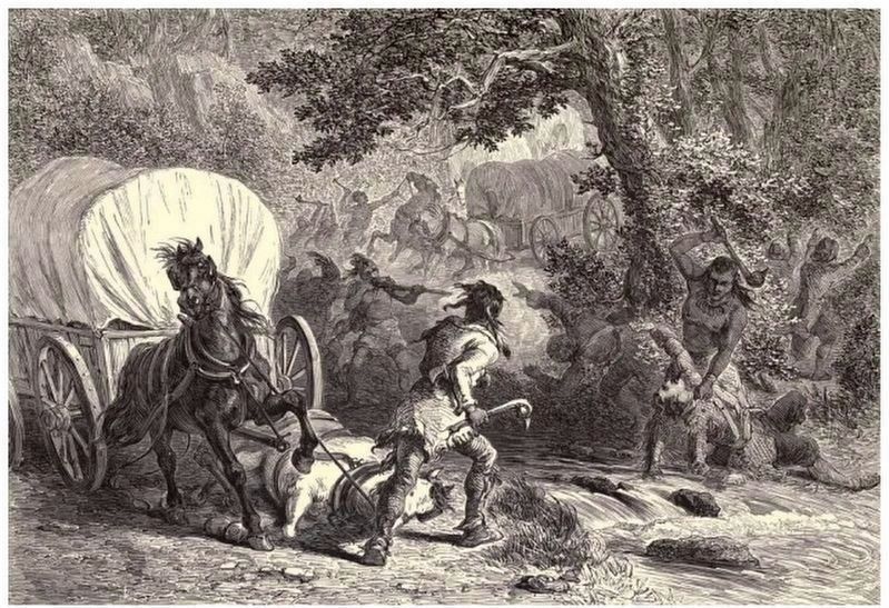 Battle at Bloody Brook image. Click for full size.
