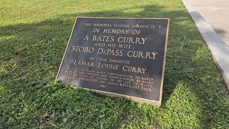 Lamar Louise Curry Dedication image. Click for full size.