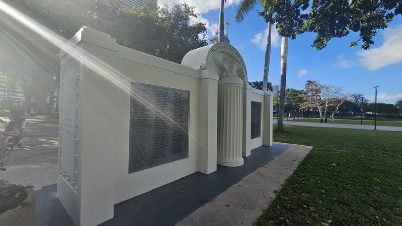 Dade County War Memorial Marker, Side Two image. Click for full size.
