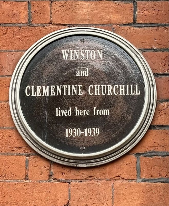 Winston and Clementine Churchill Marker. Click for full size. Winston and Clementine Churchill Marker image. Click for full size.