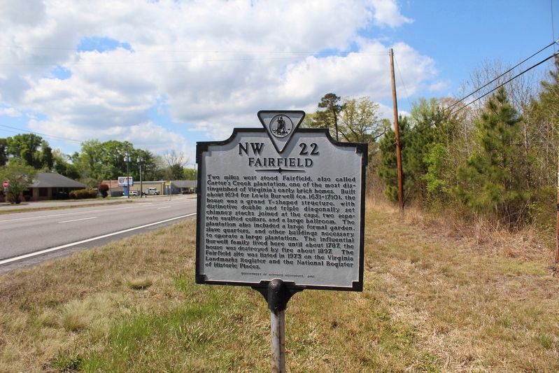 Fairfield Marker. Click for full size. Fairfield Marker image. Click for full size.