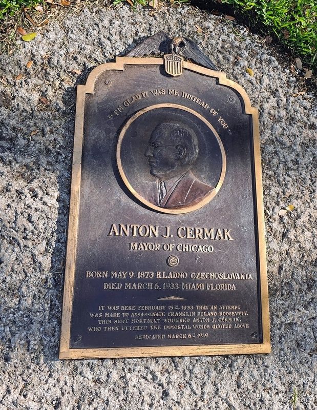 Anton J. Cermak Marker image. Click for full size.