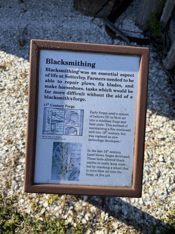 Blacksmithing Marker. Click for full size. Blacksmithing Marker image. Click for full size.