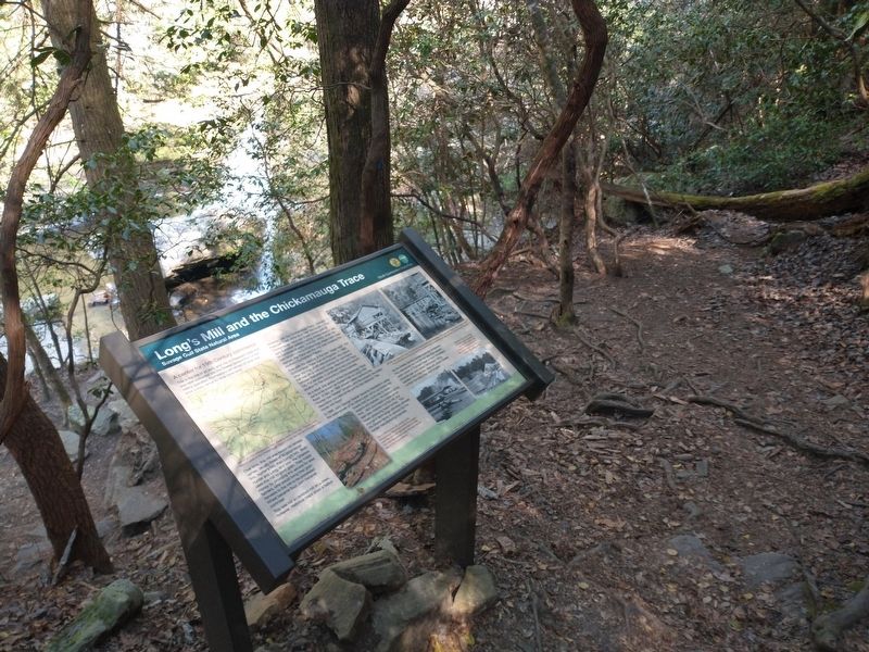 Long’s Mill and the Chickamauga Trace Marker. Click for full size. Long’s Mill and the Chickamauga Trace Marker image. Click for full size.