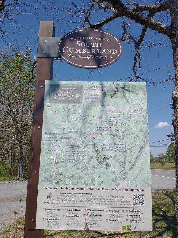 Welcome to Beersheba Springs Marker (Back) image. Click for full size.